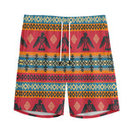 Native American Eagle Pattern Print Men's Sports Shorts