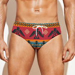 Native American Eagle Pattern Print Men's Swim Briefs