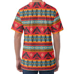 Native American Eagle Pattern Print Men's Velvet T-Shirt