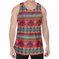 Native American Eagle Pattern Print Men's Velvet Tank Top