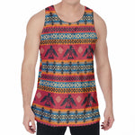 Native American Eagle Pattern Print Men's Velvet Tank Top