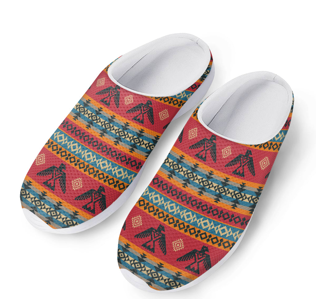 Native American Eagle Pattern Print Mesh Casual Shoes