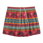 Native American Eagle Pattern Print Mesh Shorts