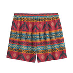 Native American Eagle Pattern Print Mesh Shorts