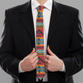 Native American Eagle Pattern Print Necktie