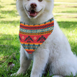 Native American Eagle Pattern Print Over The Collar Dog Bandana