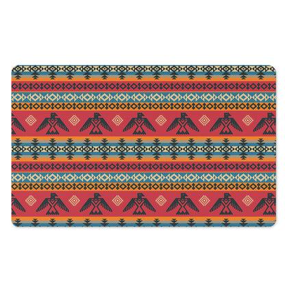 Native American Eagle Pattern Print Polyester Doormat