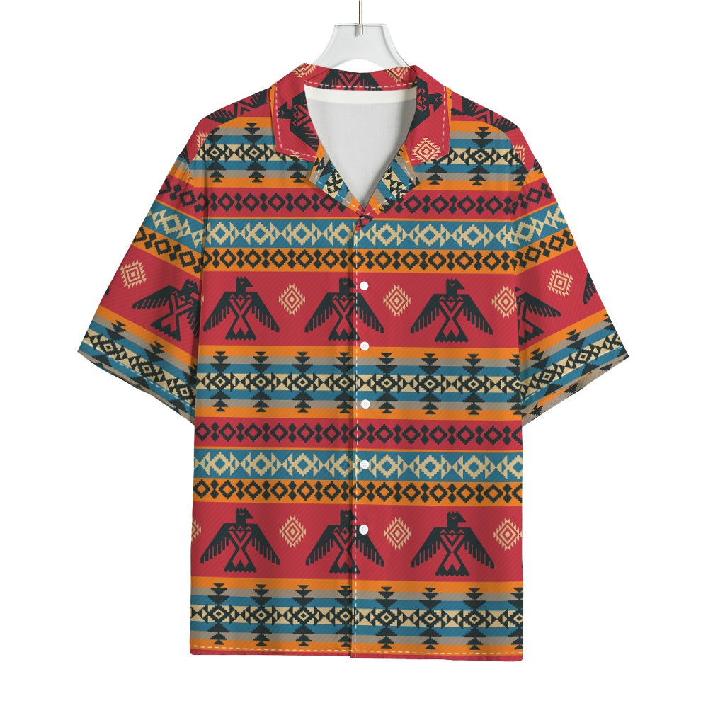 Native American Eagle Pattern Print Rayon Hawaiian Shirt