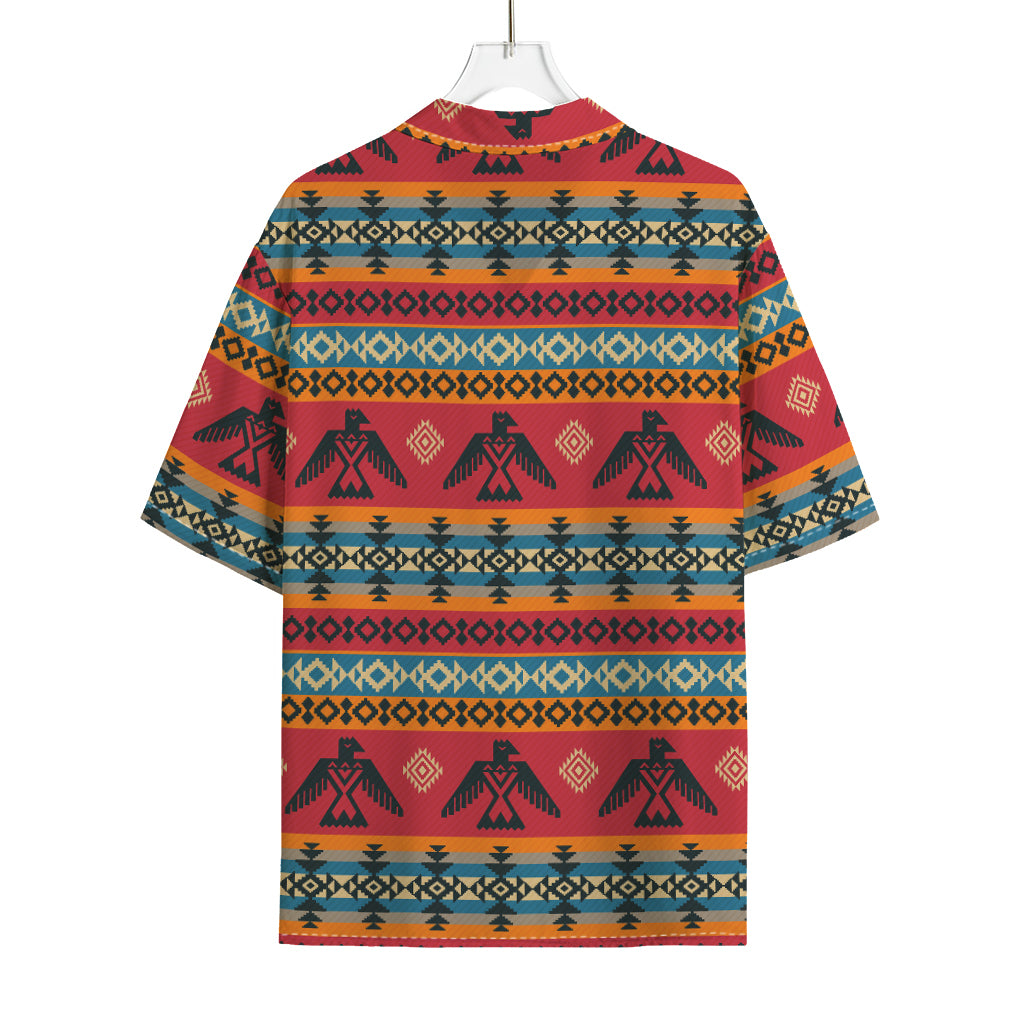 Native American Eagle Pattern Print Rayon Hawaiian Shirt