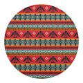 Native American Eagle Pattern Print Round Blanket