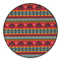 Native American Eagle Pattern Print Round Floor Mat