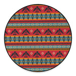 Native American Eagle Pattern Print Round Floor Mat