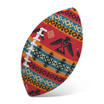 Native American Eagle Pattern Print Rugby Ball