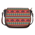 Native American Eagle Pattern Print Saddle Bag