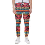 Native American Eagle Pattern Print Scuba Joggers