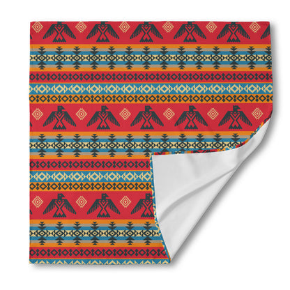 Native American Eagle Pattern Print Silk Bandana