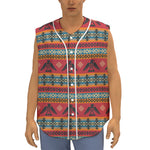 Native American Eagle Pattern Print Sleeveless Baseball Jersey