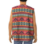 Native American Eagle Pattern Print Sleeveless Baseball Jersey
