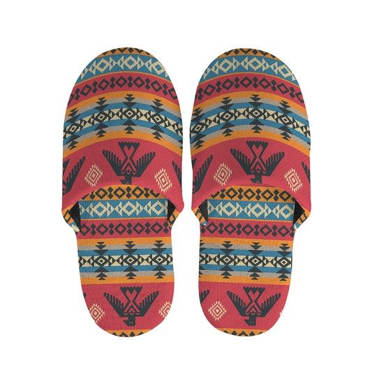 Native American Eagle Pattern Print Slippers