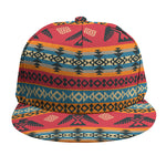 Native American Eagle Pattern Print Snapback Cap
