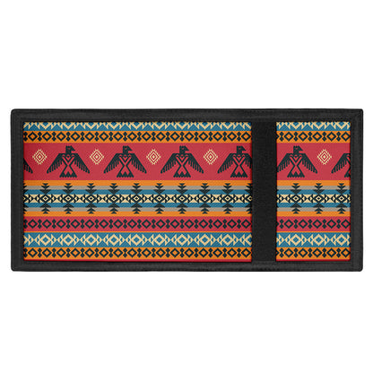 Native American Eagle Pattern Print Trifold Wallet