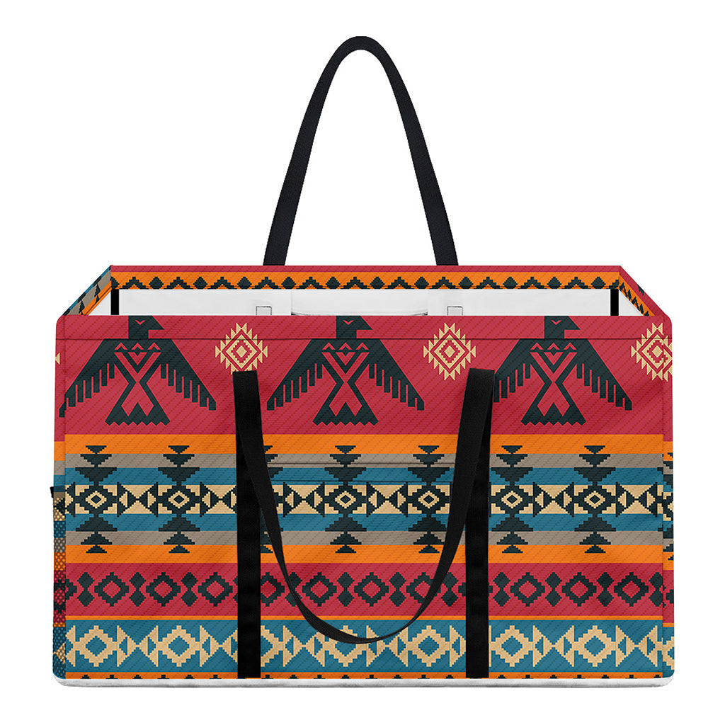 Native American Eagle Pattern Print Utility Tote Bag