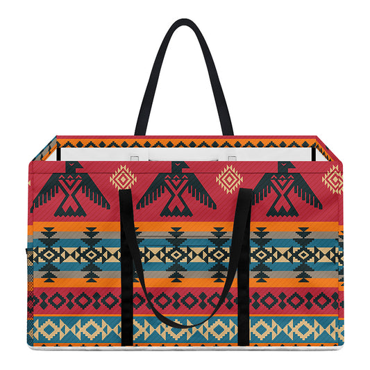 Native American Eagle Pattern Print Utility Tote Bag