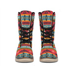 Native American Eagle Pattern Print Winter Boots