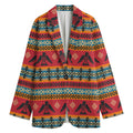 Native American Eagle Pattern Print Women's Cotton Blazer
