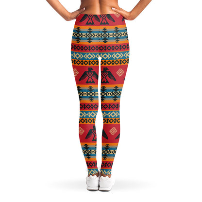 Native American Eagle Pattern Print Women's Leggings