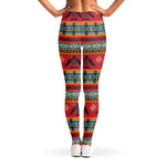 Native American Eagle Pattern Print Women's Leggings