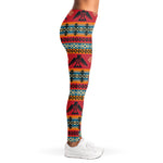 Native American Eagle Pattern Print Women's Leggings