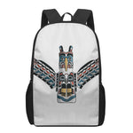 Native American Eagle Totem Print 17 Inch Backpack