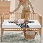 Native American Eagle Totem Print Baby Crib Sheet