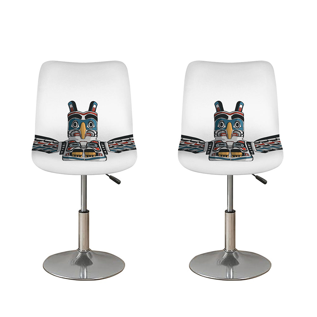 Native American Eagle Totem Print Bar Stool Covers