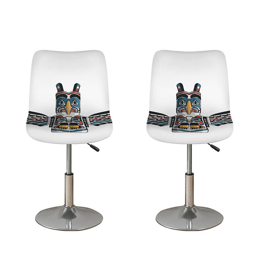 Native American Eagle Totem Print Bar Stool Covers
