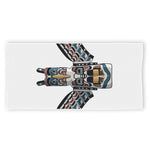 Native American Eagle Totem Print Beach Towel