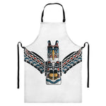 Native American Eagle Totem Print Bib Apron With Pocket