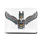 Native American Eagle Totem Print Bifold Wallet