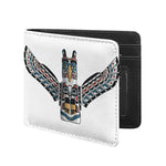 Native American Eagle Totem Print Bifold Wallet