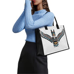Native American Eagle Totem Print Canvas Tote Bag