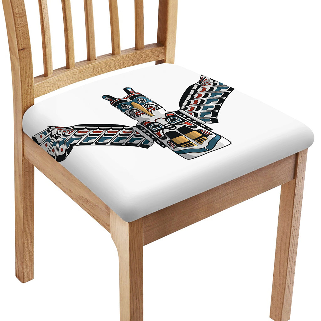 Native American Eagle Totem Print Chair Cushion Cover