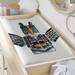 Native American Eagle Totem Print Changing Pad Cover
