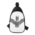 Native American Eagle Totem Print Chest Bag