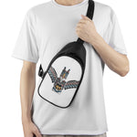 Native American Eagle Totem Print Chest Bag