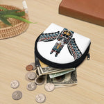 Native American Eagle Totem Print Coin Purse