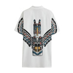 Native American Eagle Totem Print Cotton Hawaiian Shirt