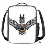 Native American Eagle Totem Print Crossbody Lunch Bag
