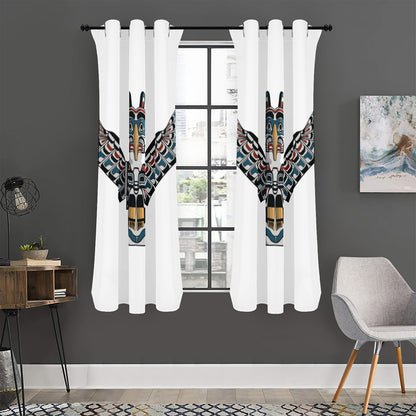 Native American Eagle Totem Print Curtain