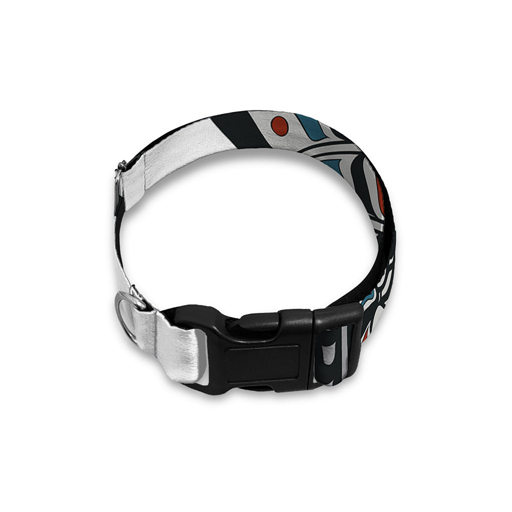 Native American Eagle Totem Print Dog Collar